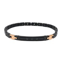 Bracelet Zancan Man Hi Teck in Steel EHB196